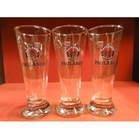 3 VERRES PAULANER 25CL HT 17.50cm